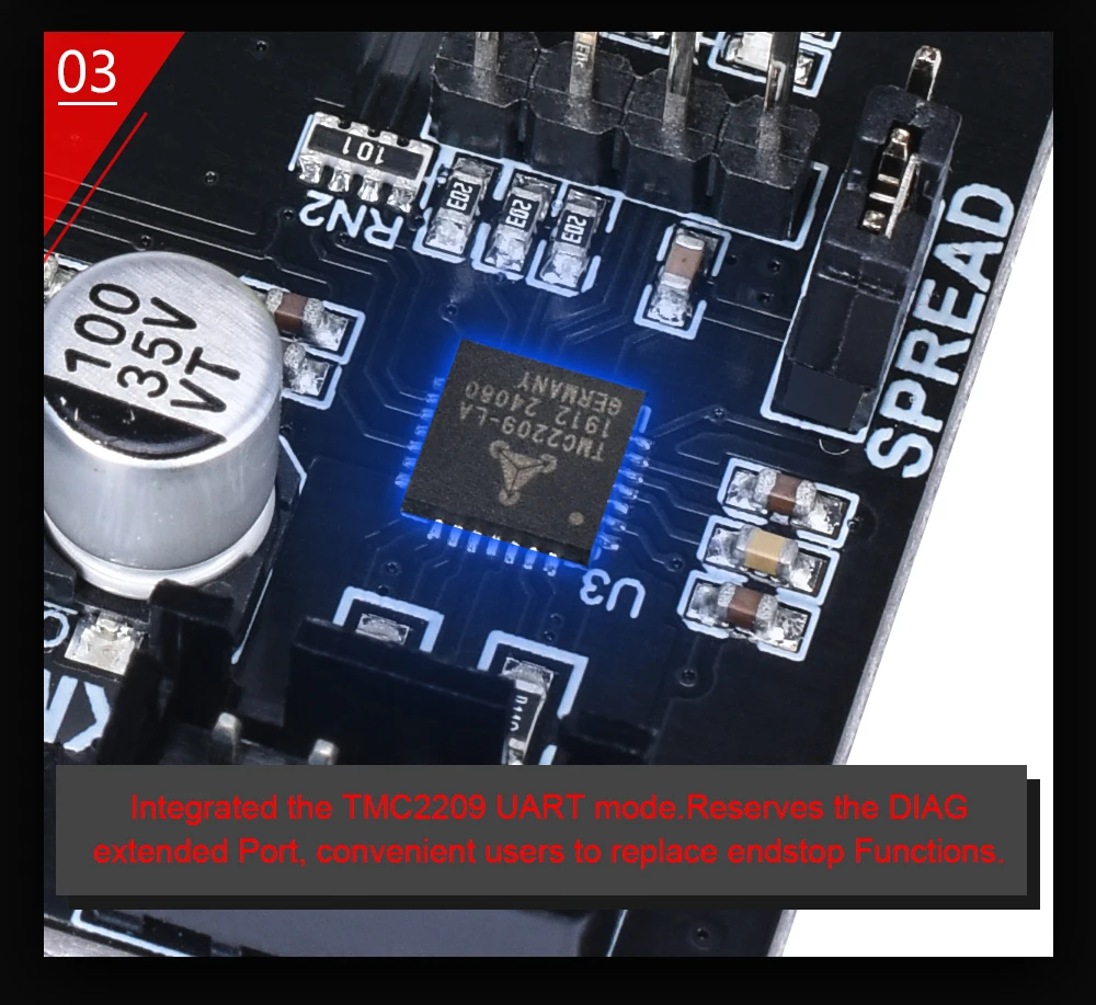 BIQU BIGTREETECH SKR MINi E3 32 бит контроллер интегрированный TMC2209 UART с TFT24 V1.1 экран для Ender 3/5 SKR Pro 3d принтер