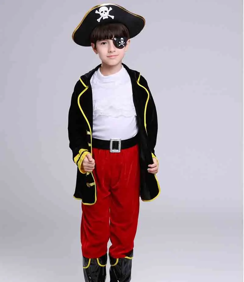 Christmas Children's Costume Boys Pirate And King Role Playing Prince Costume COS Suits Halloween Costume For Boy Kid Child