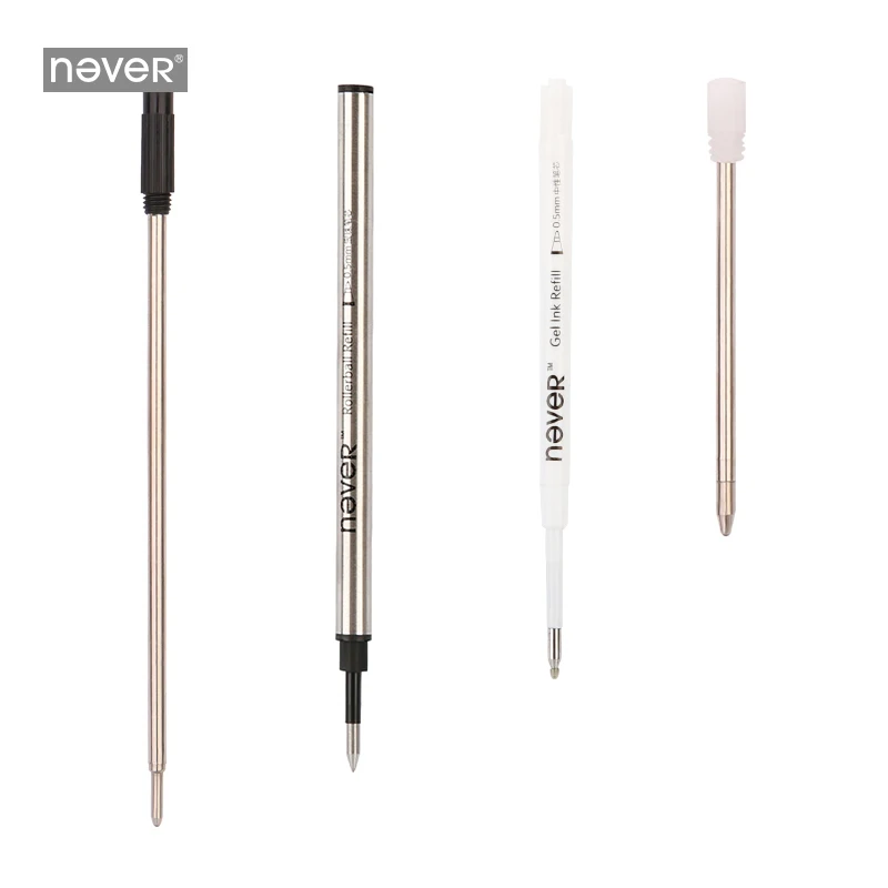 

Never Ball Point Pen Refills Gel Pen Ink Pen Refill for Never Brand Gift Pen Office Accessories Supplies 0.7mm / 0.5mm Black Ink