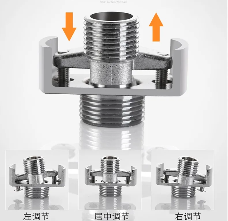 

Wall Mount Adapter Claw Foot Bathtub Faucet Adjustable Swing Arms
