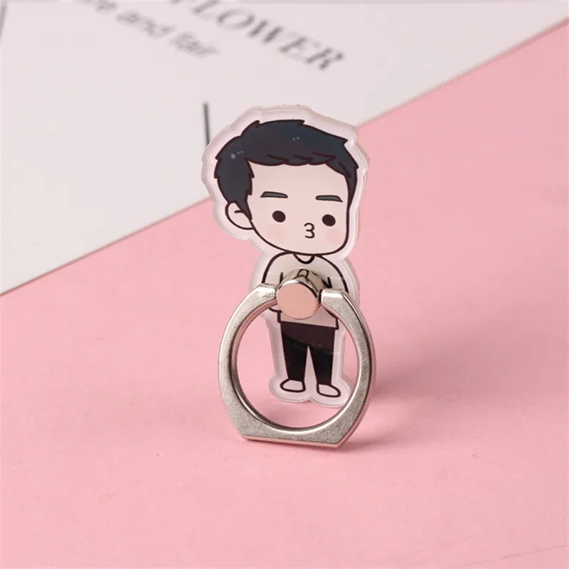 Cartoon Anime 360 Degree Finger Ring Mobile Phone Smartphone Stand Holder For iPhone Samsung Xiaomi all Smart Phone Stands