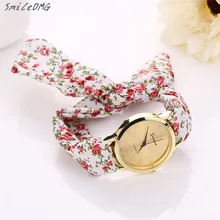SmileOMG Fashion Women’s Fashion Geneva Rose Cloth Band Quartz Analog Wrist Watches Watch Christmas Gift,Sep 13