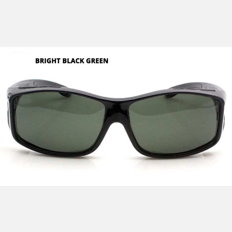 Новинка, модные солнцезащитные очки для вождения, мужские, женские, поляризационные, для ночного видения, солнцезащитные очки для вождения, мужские солнцезащитные очки oculos de sol masculino - Цвет линз: bright-black-green