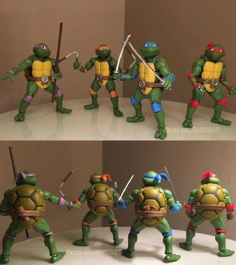 

6" SHF Soul Limit Turtle Raphael Leonardo Michelangelo Donatello Ninjas KO's NECA Action Figure Toy Collection Brinquedos