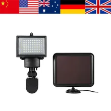 Солнечный датчик света садовая лампа украшение PIR датчик движения свет ночной безопасности настенный светильник водонепроницаемый 60 Светодиодный Ультраяркий свет