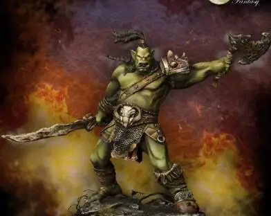 

75mm Resin Kits Orc Figures Not Assembled Uncolored