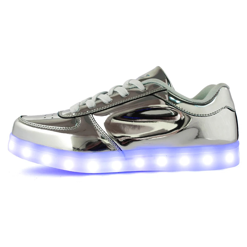 silver shining shoes