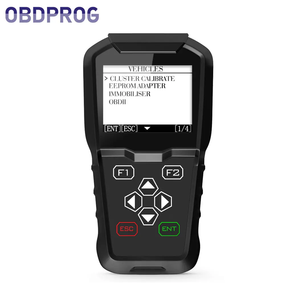 OBDPROG MT601 профессиональный инструмент коррекции одометра OBDII пройденное расстояние в милях регулировочный ключ-иммобилайзер программирования OBD2 диагностический инструмент - Цвет: Black