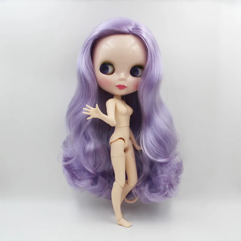 

Free Shipping big discount RBL-525J BJD DIY Nude Blyth doll birthday gift for girl 4 colour big eye with beautiful Hair cute toy