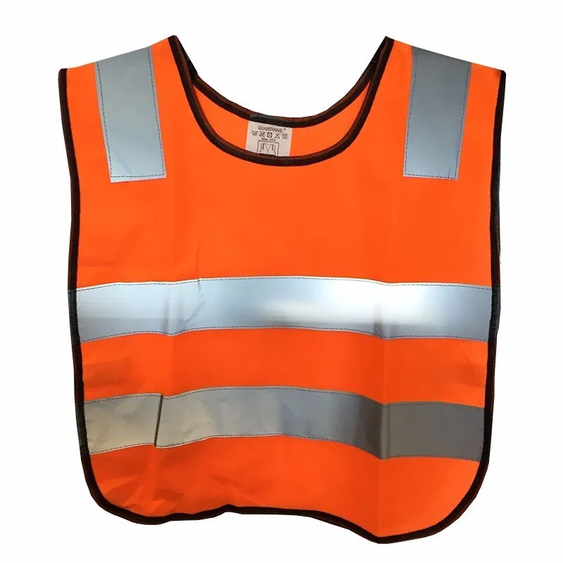 

2017 Reflective Vest Knitting Polyester Fabric Kids Reflective Safety Vest Children High Visibility Security For Direct Selling
