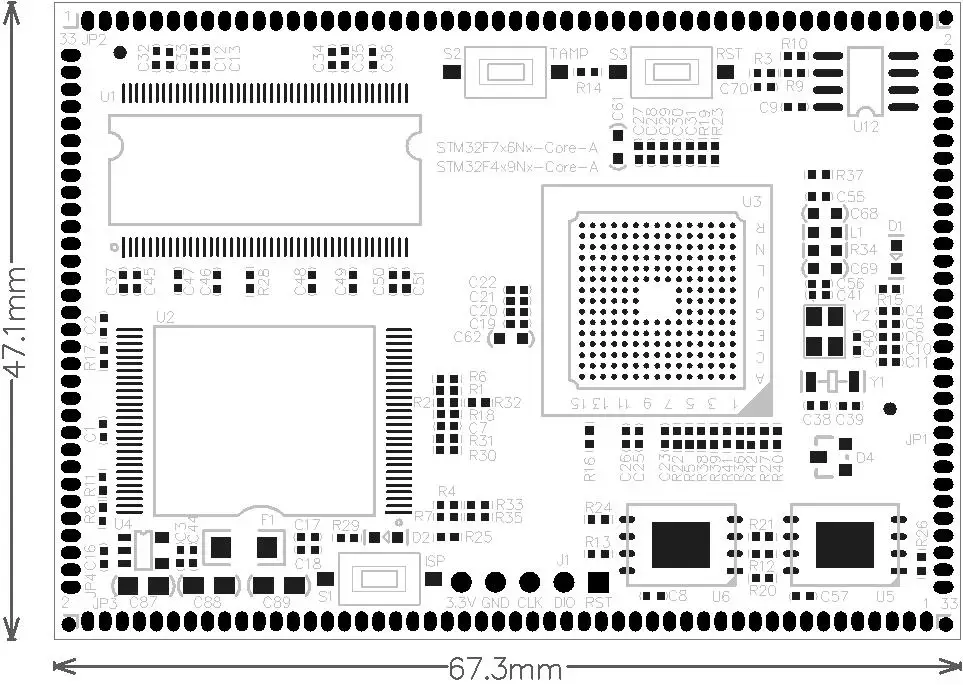 STM32F767NI макетная плата + 4,3 дюймовый ЖК-экран JPEG аппаратный кодек поддержка MJPEG видео может