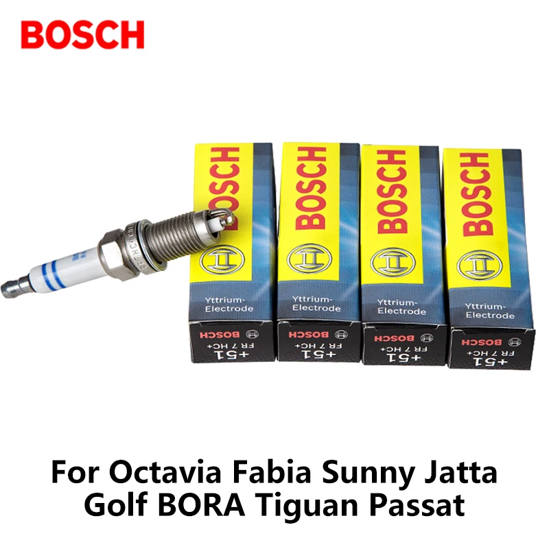 4 шт./компл. Bosch свечи зажигания автомобиля для Skoda Octavia Fabia Солнечный Джатта Гольф