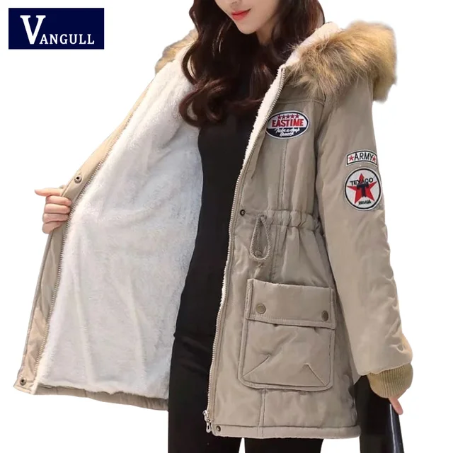 Winter Coats For Women Hooded Warm Suede Coat
