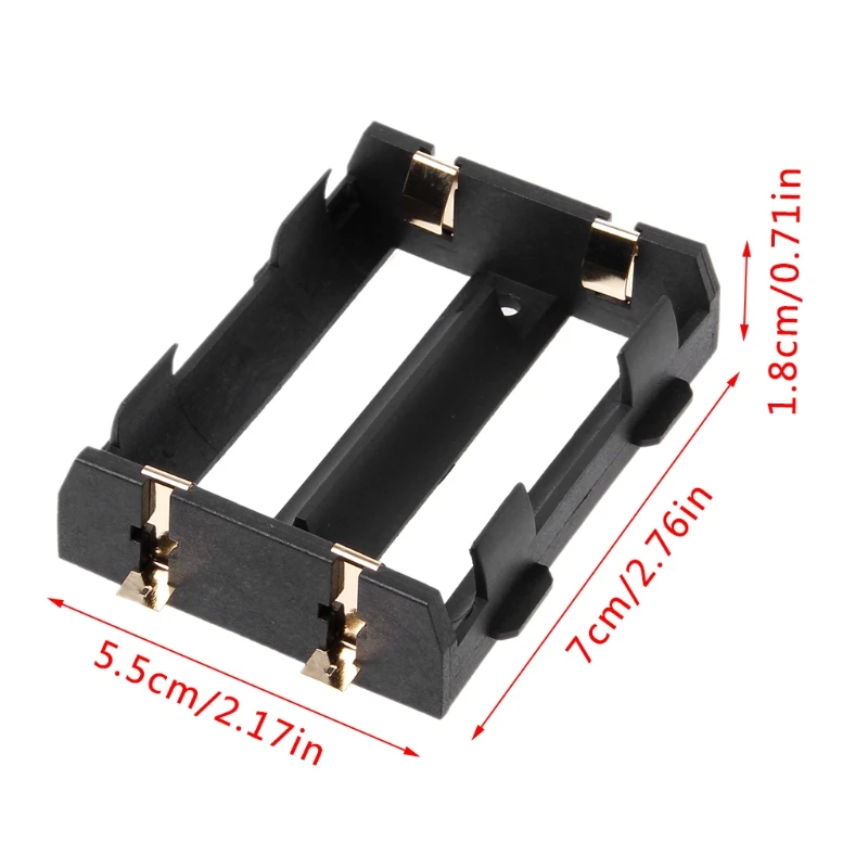 

DIY Battery Container Holder SMD Box For 2x 26650 3.7V Rechargeable Battery 4Pin