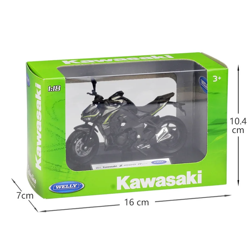 1:18 Welly Kawasaki Z 1000 R 2017 литой мотоцикл| |