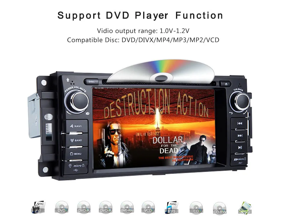 Excellent Xonrich AutoRadio2 Din Android 8.1 Car DVD Player For Chrysler 300c Jeep Grand Cherokee Compass Dodge RAM Wrangle GPS Head Unit 17