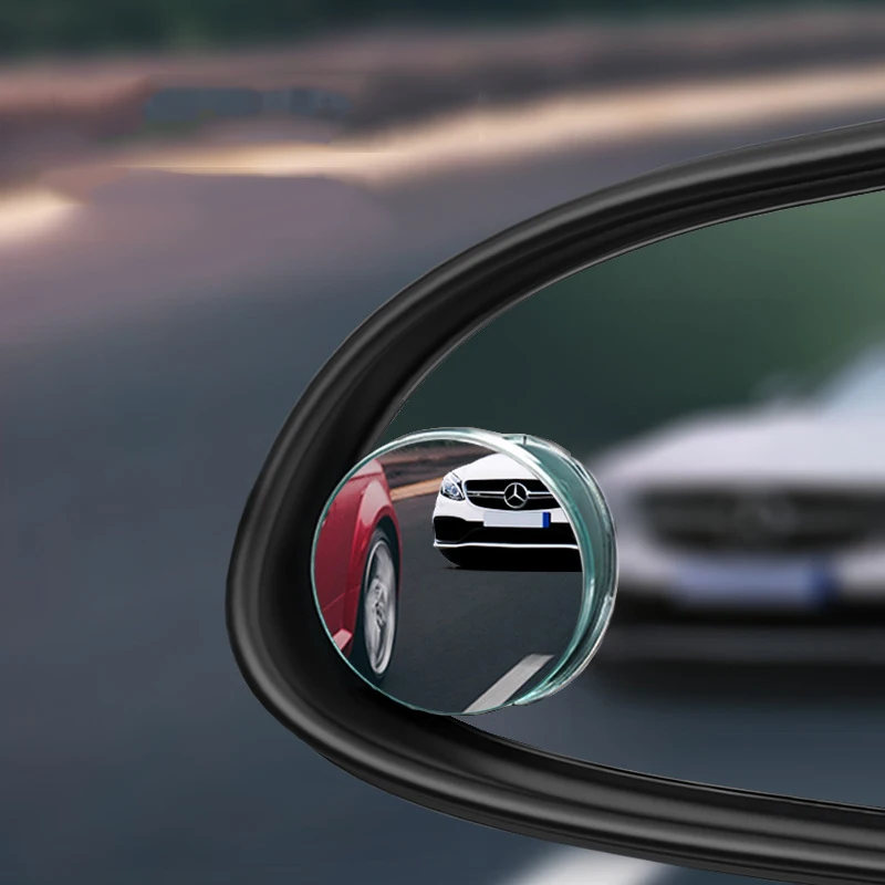 

A pair HD 360 Degree Wide Angle Adjustable Car Rear View Convex Mirror Auto Rearview Mirror Vehicle Blind Spot Rimless Mirrors