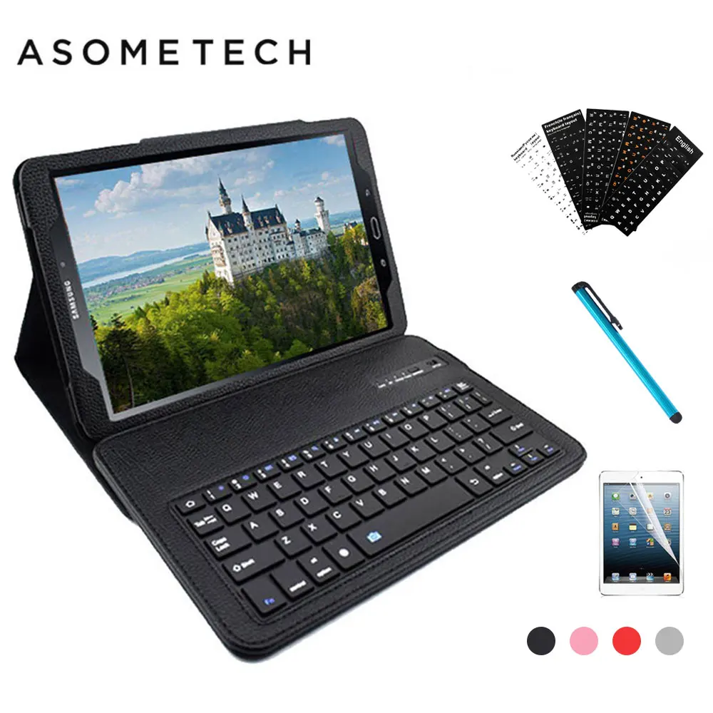 Беспроводной чехол для клавиатуры Bluetooth Samsung Galaxy Tab A 10 1 T580 T585 &quotпланшет W наклейка