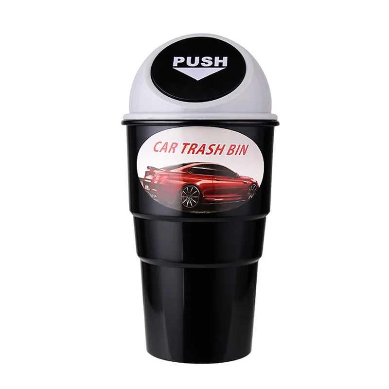 

Delicate Car Garbage Can Vehicle Trash Can Garbage Dust Case Holder Bin Auto Styling Accessories VS998
