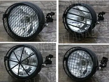 

Universal 7" Head Light Lamp+ Mounting For Yamaha Honda Suzuki Kawasaki Sport Bobber Custom Chopper Cruisers CG125 GN125