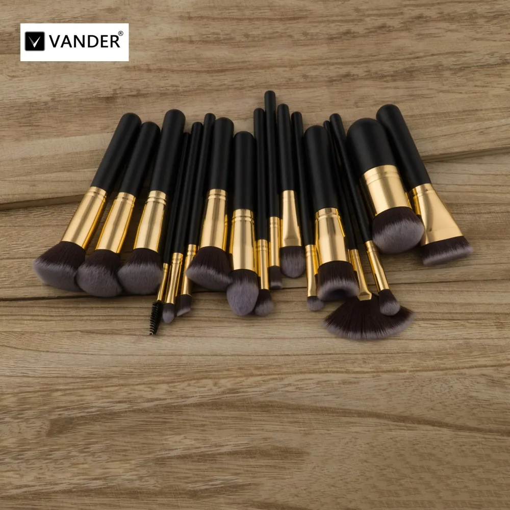 Vander Pro 17pcs Makeup Brush Set High Quality Brushes Foundation Powder Cosmetics Makeup Tools