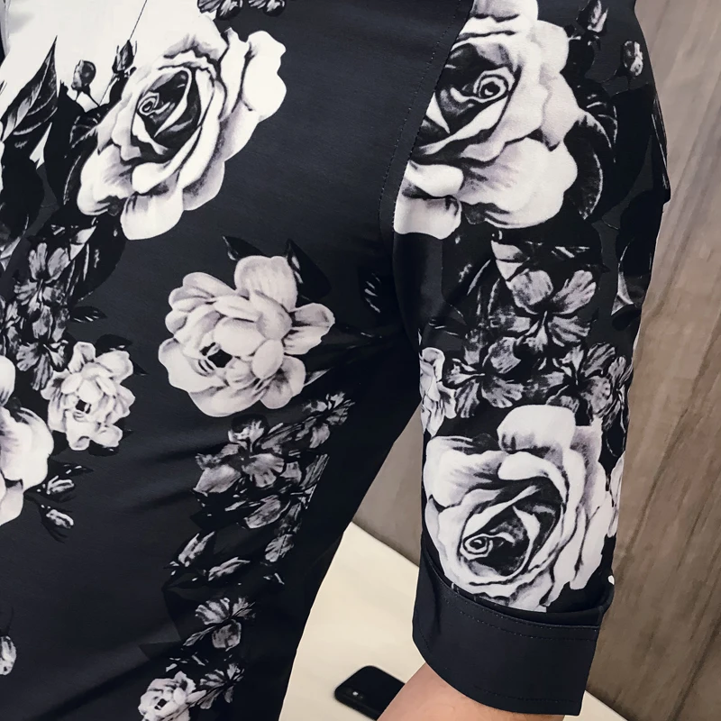 Модные 2019 Для мужчин рубашка летние платья с короткими рукавами блуза цифровым