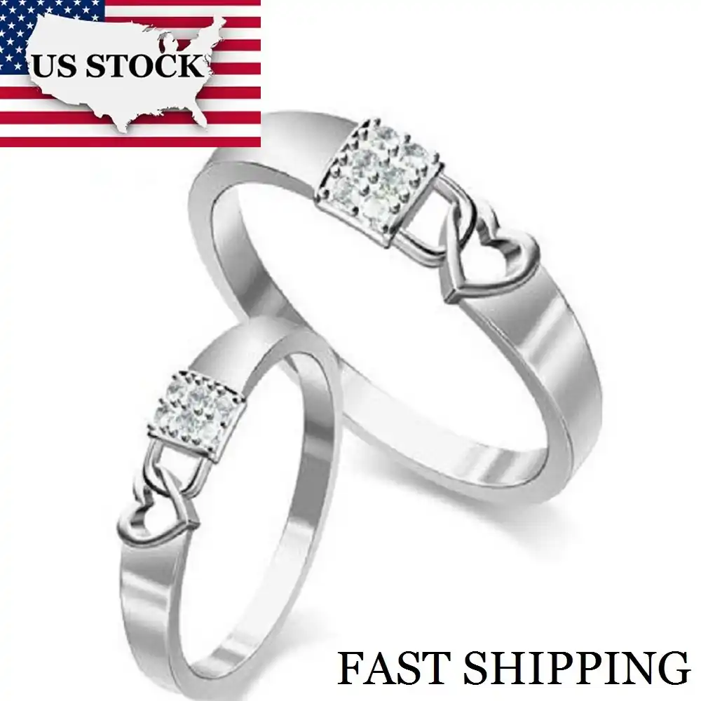 pair silver rings