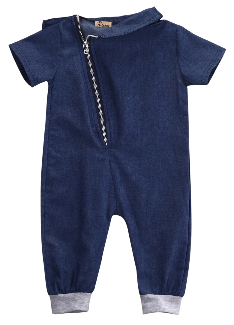Soft Baby Boy Romper Autumn Spring New Cute Denim Soft Baby Boy Romper Autumn Spring New Cute Denim