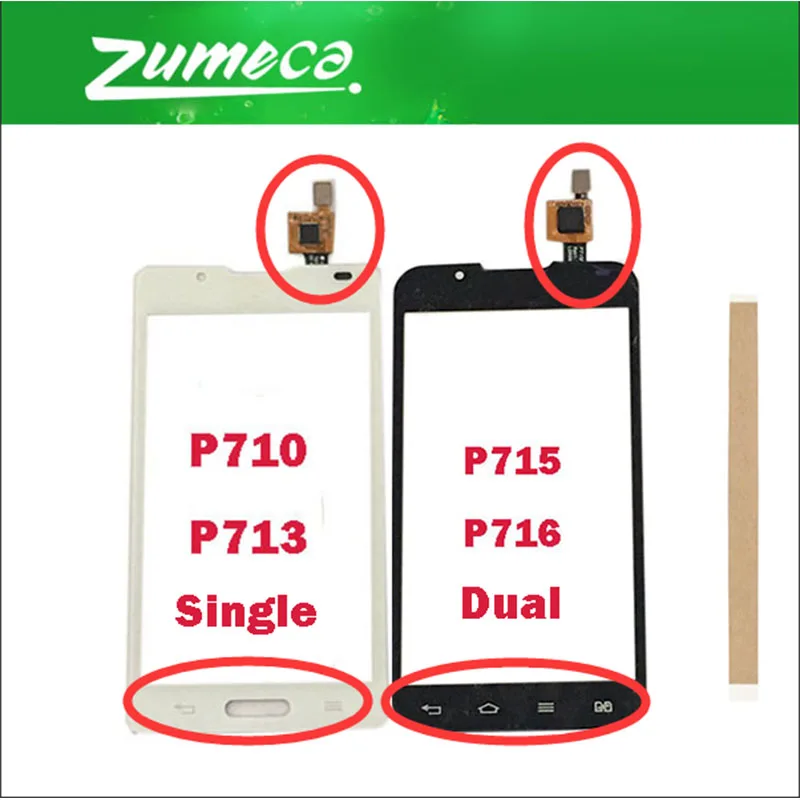 Сенсорный экран 4 3 дюйма для LG Optimus L7 II 2 P710 P713 Dual P715 P716 дигитайзер сенсорной панели