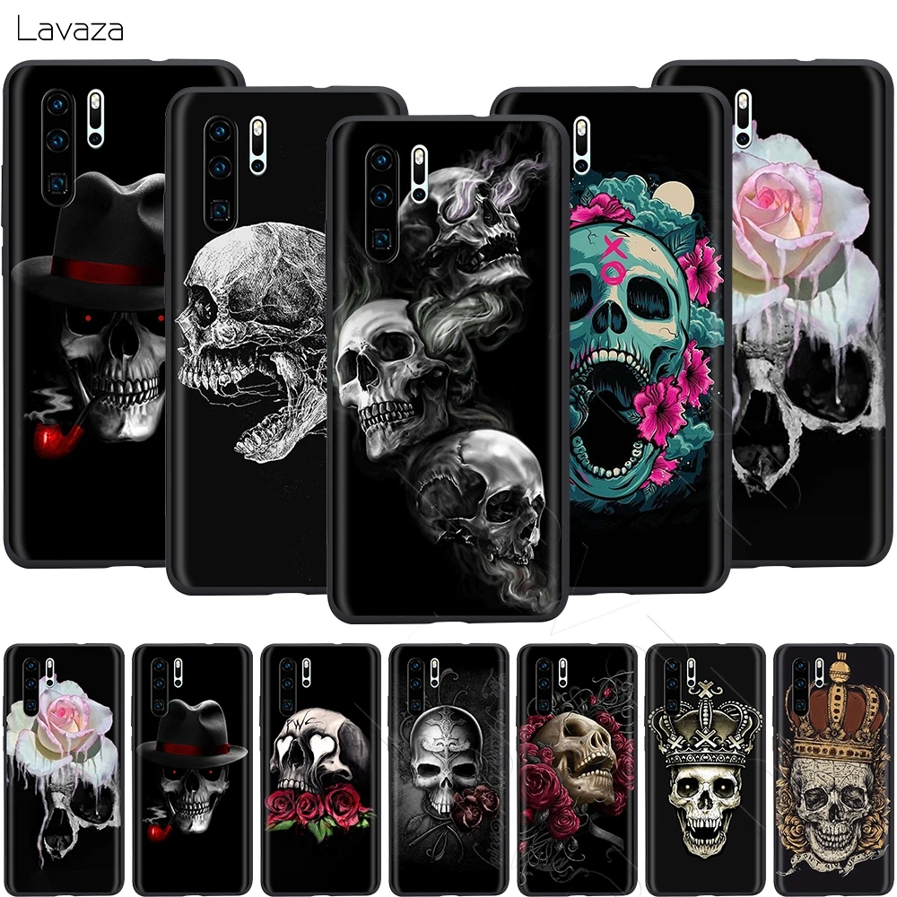 Lavaza Ретро стиль цветок Череп Корона чехол для Huawei Mate 30 20 Honor 6a 7a 7c 7x 8C 8x9 10 Nova 3i 3 Lite Pro