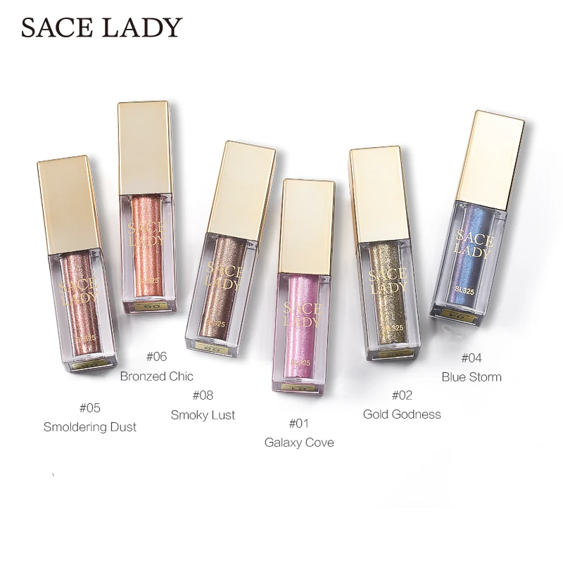 SACE LADY блестящие тени для макияжа осветитель мерцающие макияж жидкие век