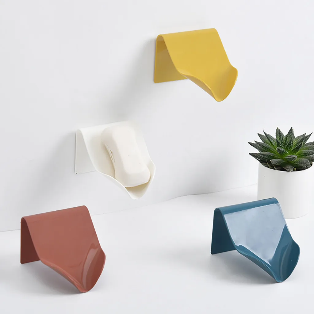 

bamboo soap dish Soap Box Wall-mounted Drain Soap Holder Storage Container for Bathroom Home porta sabonete porta sabonete