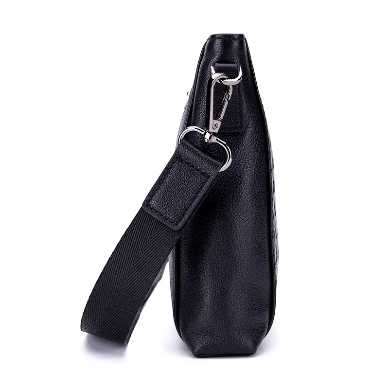 COMFORSKIN Premium Cowhide Leather Knitting Style Men's Day Clutches 2018 New Arrivals Alligator Large Capacity Messenger Bags