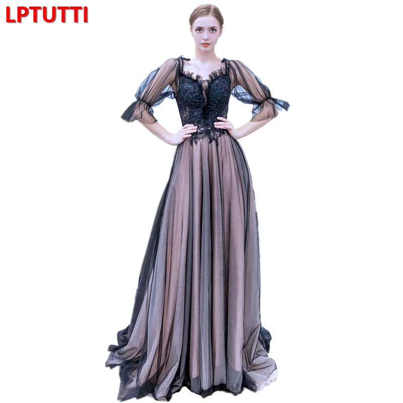 

LPTUTTI Crystal Embroidery New For Women Elegant Date Ceremony Party Prom Gown Formal Gala Events Luxury Long Evening Dress