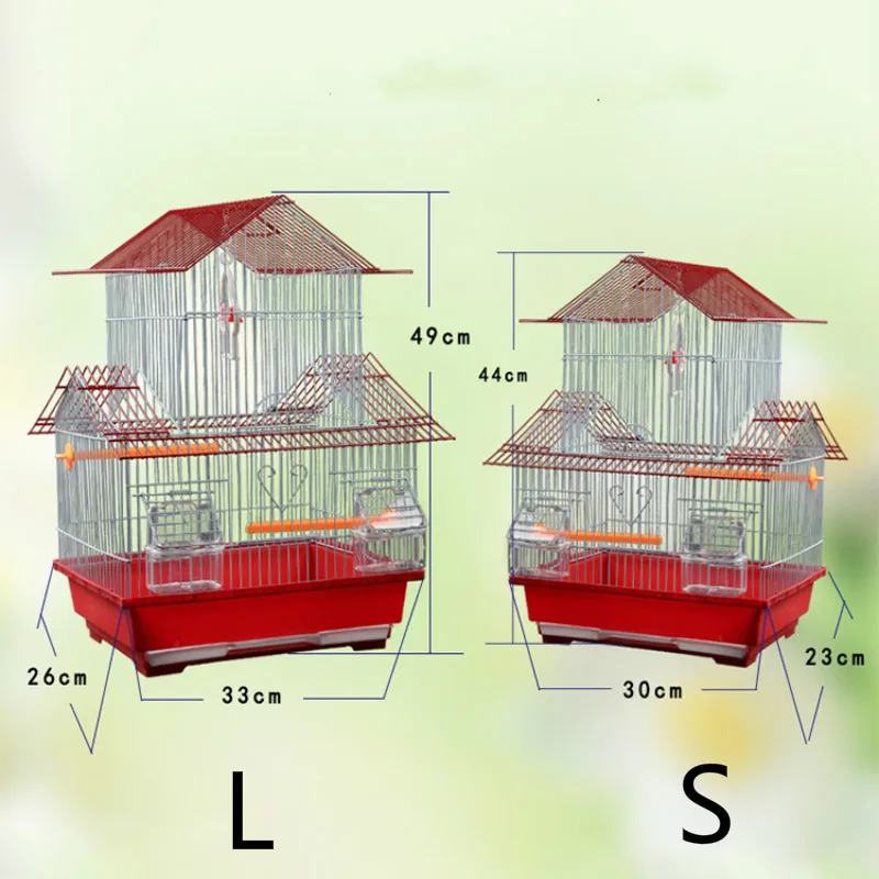 Large Villa Cage for Small Budgie Bird - Iron Metal Pet Supplies image 4