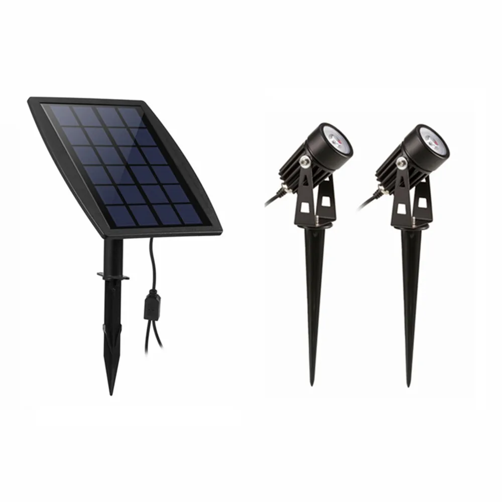 3W LED Landscape Solar lamp Waterproof Outdoor Solar Spotlight for Backyard Driveway Patio Gardens Lawn
