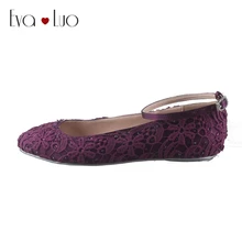 CHS809; DHL; экспресс-; ручная работа; на плоской подошве; фиолетовые свадебные туфли с кружевом; женские туфли на плоской подошве с ремешком на лодыжке; вечерние модельные туфли