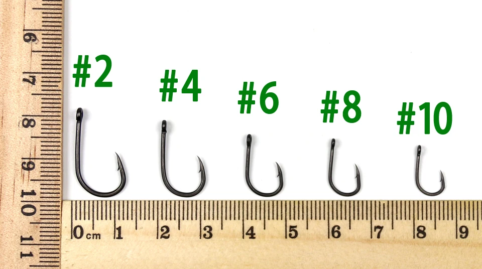 Bimoo 100 шт.#2#4#6#8 с тефлоновым покрытием заостренный наконечник острый Карп рыболовные высококачественные крючки не отражающие темно-черный крючок для ловли карпа