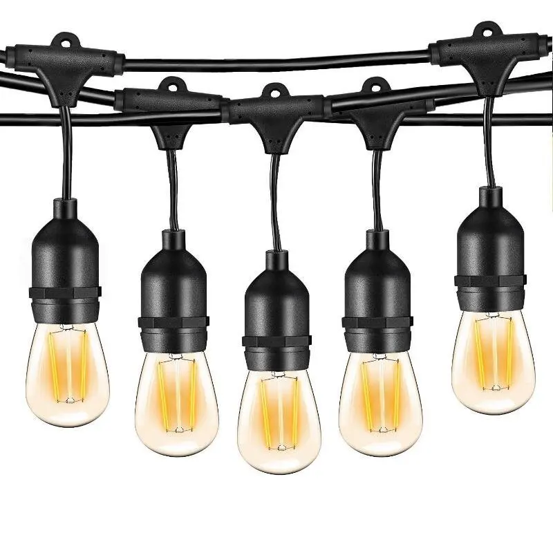 

IP65 Holiday Wedding Lighting Globe LED String Lights DIY E27 Lamp Socket S14 Bulbs Commercial Perfect for Outdoor Edison Filame