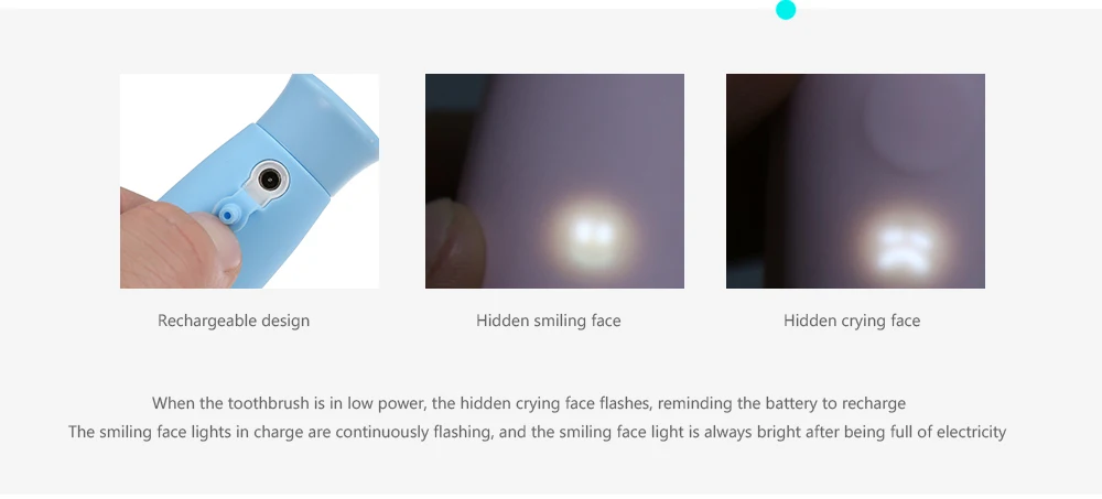 SE017 Waterproof Sonic Rechargeable Electric Toothbrush for Children