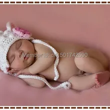 Ручной работы крючком реквизит для фотосъемки новорожденная треугольная шляпа 5 шт./партия