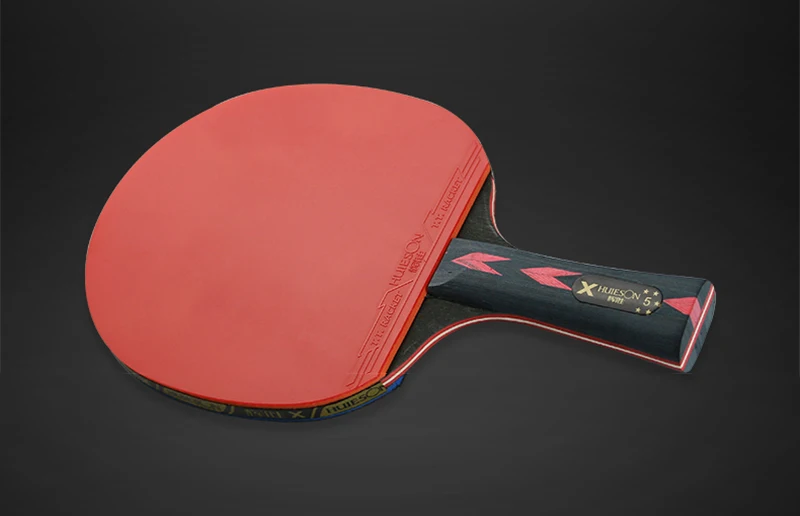 Huieson 2Pcs Upgraded 5 Star Carbon Table Tennis Racket Set Lightweight Powerful Ping Pong Paddle Bat with Good Control