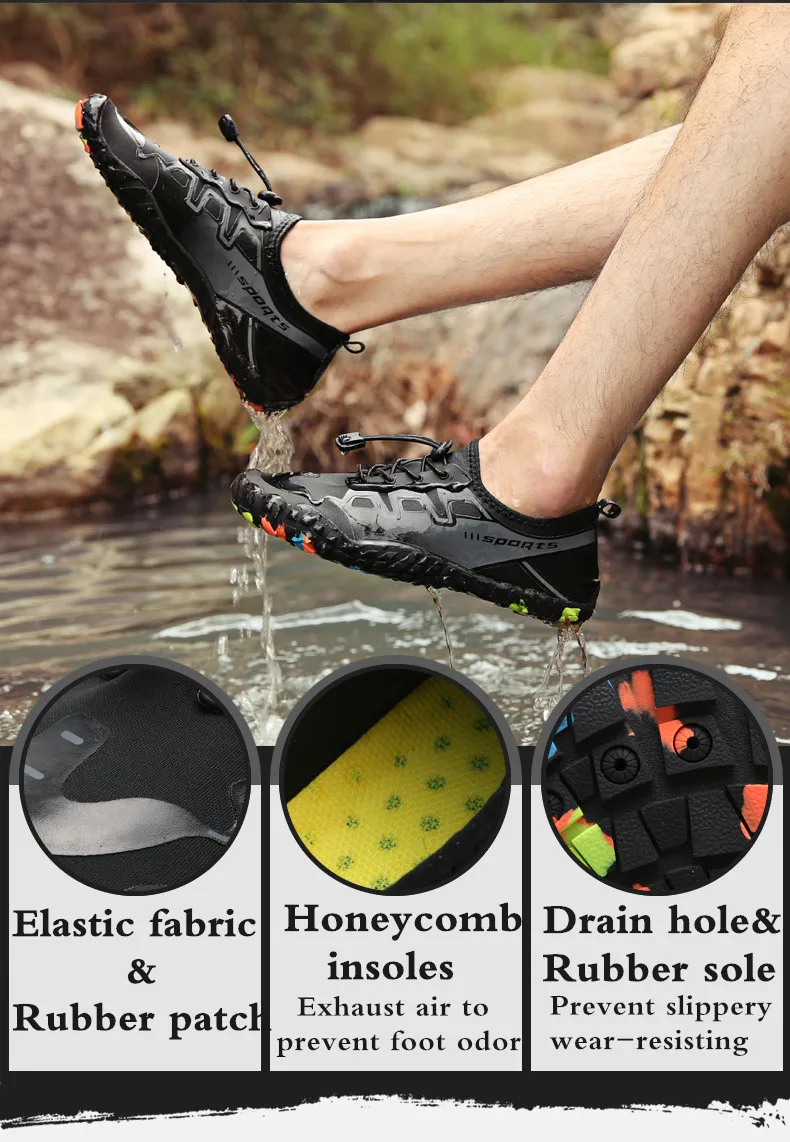 SERENE Brand Water Shoes Bicycle Seaside Beach Surfing Slippers Men Swimming Shoes Climbing shoe Outdoor Soft Fitness Sneakers (4)