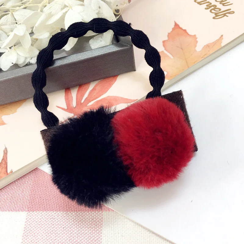 Korea Hair Accessories Colorful Ball Pearl Hair Ring Rubber Headband For Women Head wear Elastic Hair Band Korea Hair Accessories Colorful Ball Pearl Hair Ring Rubber Headband For Women Head wear Elastic Hair Band