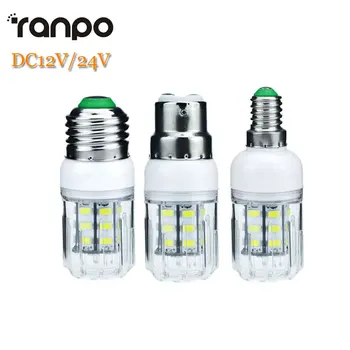 

10PCS/Lot Lowest Price LED Corn Bulb E27 E14 B22 5W 350LM 27 LED 5730 5731SMD Energy Saving Led Candle Spotlight Lamp DC 12V 24V
