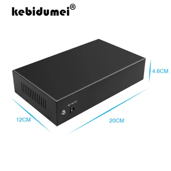

kebidumei 8 Ports RJ45 Fast Ethernet POE Network Switch 120W Support IEEE802.3af 2 Uplink Gigabit Switch 1000Mbps SFP port