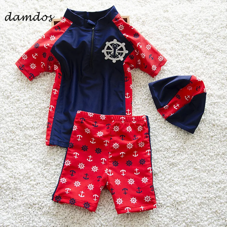 

Bikini 2019 Boys Swimsuit Kid's Children Swimwear Wetsuit Bodysuit Boys Swim Bathing Suit Beach Dress Boys Sports Summer Clothes