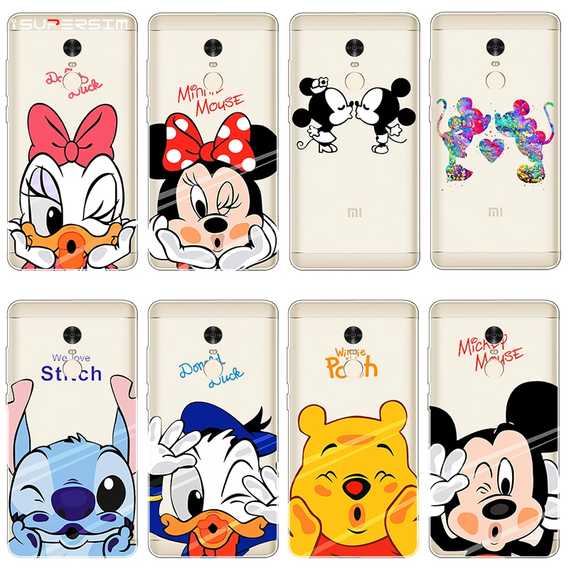 

Transparent Soft Silicone for Xiaomi Redmi Note 4 Cases Cute Fundas Cartoon Cute TPU Back Cover for Xiaomi Redmi Note4 Case Bags