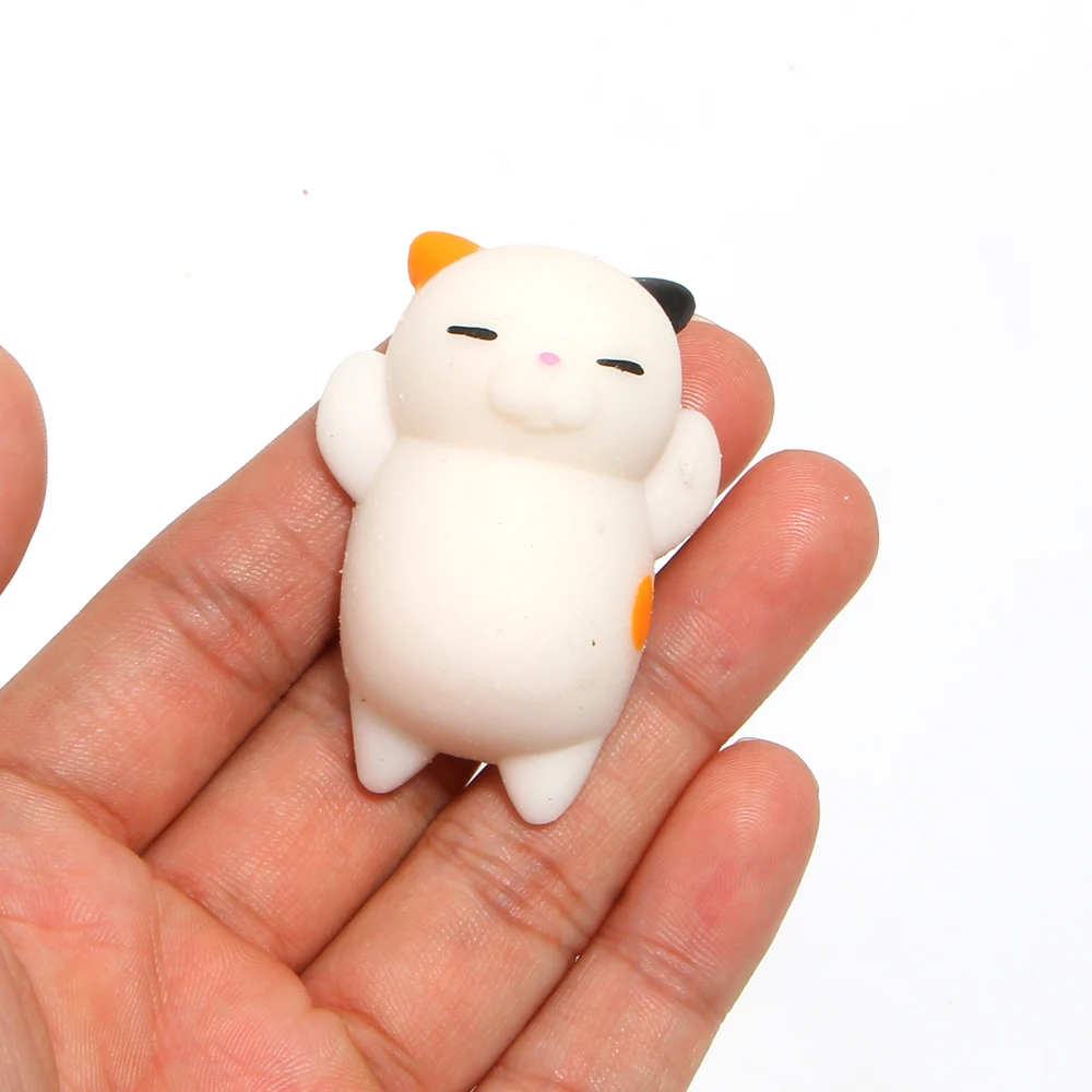 

1PCS New Original Japan Lazy Cat Mochi Squeeze Stretchy Kawaii Decompress Squishy With Box
