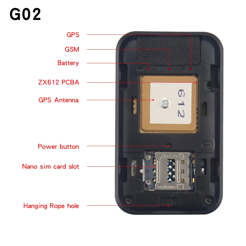 GPS трекер G02 G03 компактный портативный с поддержкой Wi Fi и бесплатным